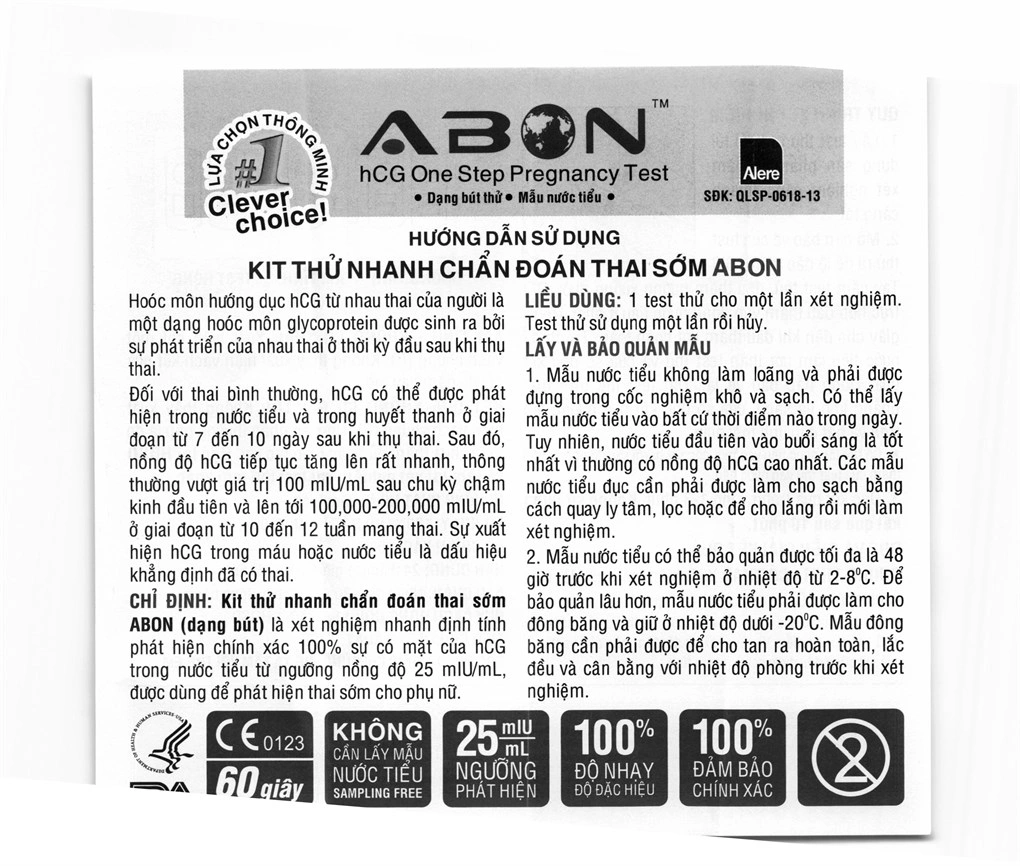 Bút thử thai Biocheck Early Detection hCG Pregnancy Rapid Test - 12