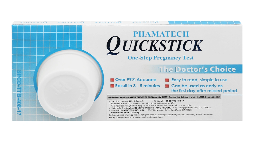 Que thử thai Quickstick One-step Pregnancy Test - 2