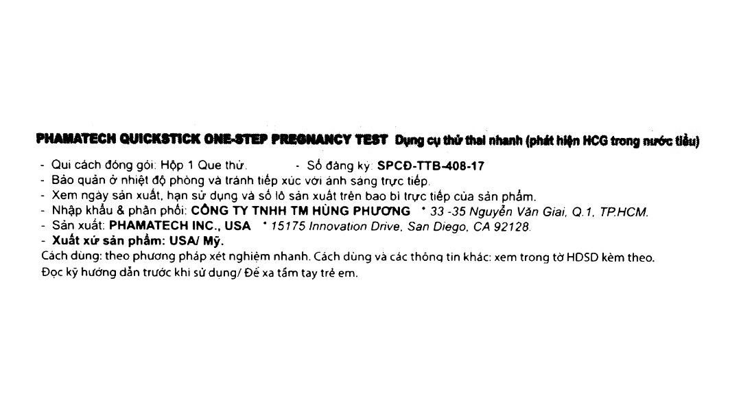 Que thử thai Quickstick One-step Pregnancy Test - 8