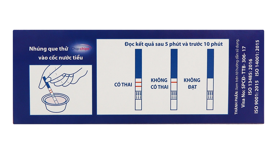 Que thử thai Chip-chips One-step Pregnancy Test - 1