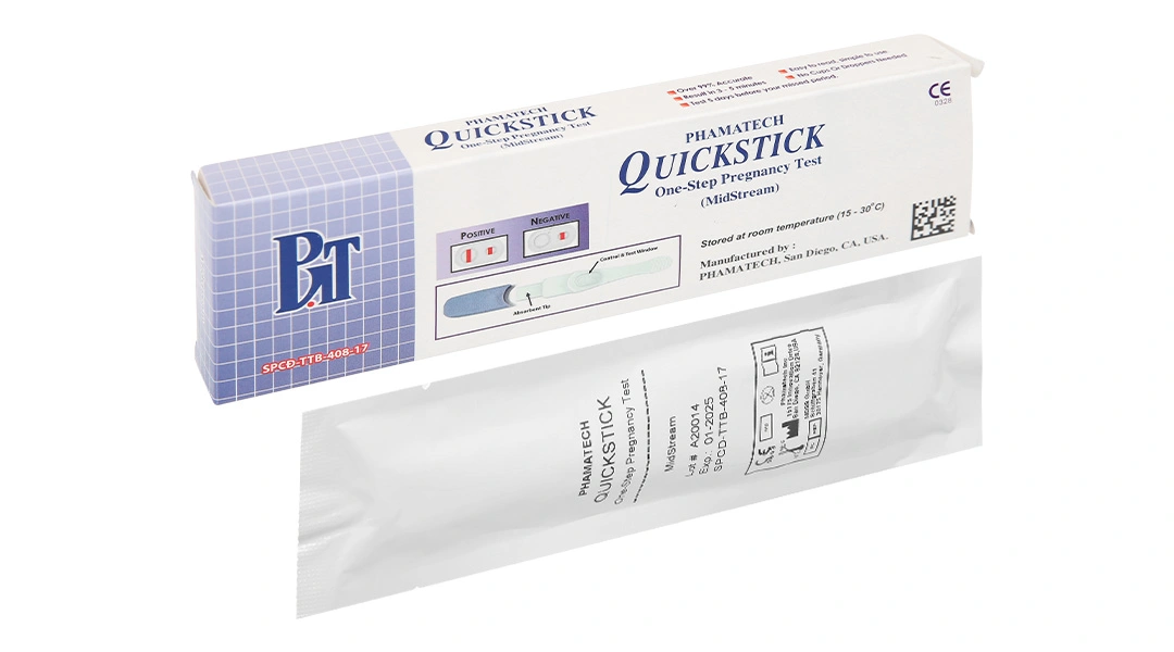 Bút thử thai nhanh Quickstick Midstream hộp 1 que - 