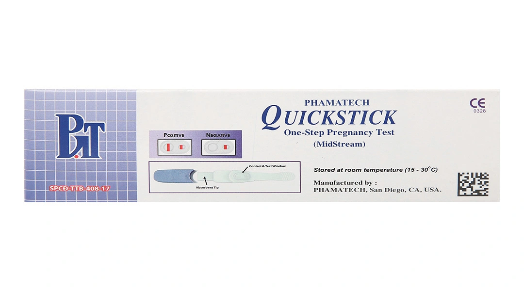 Bút thử thai nhanh Quickstick Midstream hộp 1 que - 1