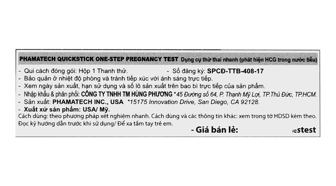Bút thử thai nhanh Quickstick Midstream hộp 1 que - 4