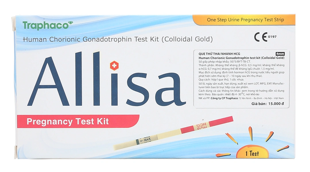 Que thử thai Allisa Pregnancy Test Kit hộp 1 que - 1