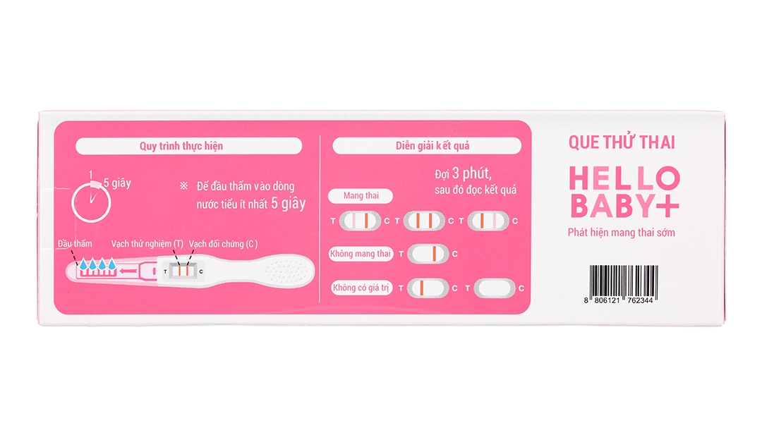 Que thử thai Hello Baby Plus Humasis hộp 1 que - 1