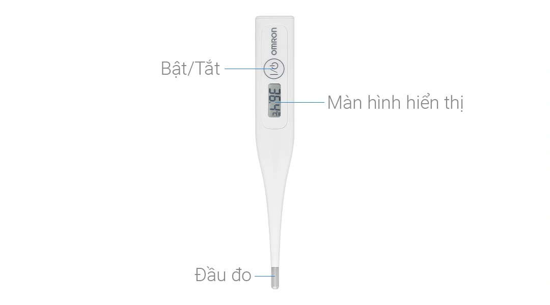 Nhiệt kế điện tử đo thân nhiệt Omron MC-246 - 2