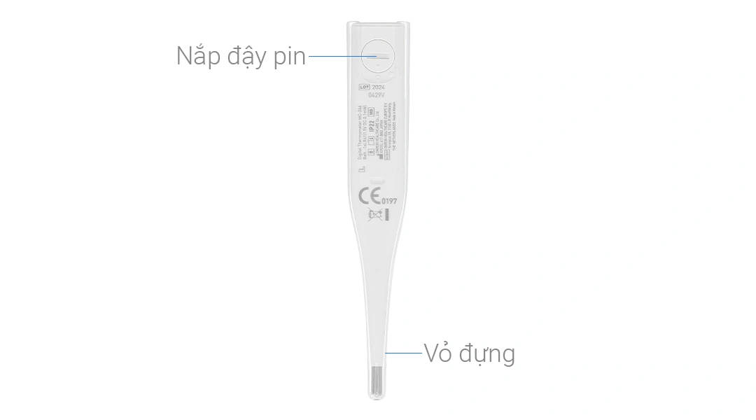 Nhiệt kế điện tử đo thân nhiệt Omron MC-246 - 3