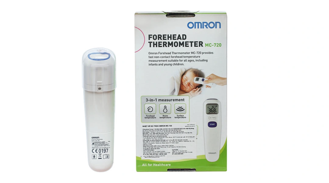 Nhiệt kế hồng ngoại đo trán Omron MC-720 - 2
