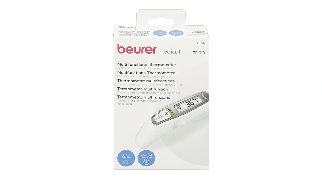 Nhiệt kế hồng ngoại đo trán, tai Beurer FT 65 - 6