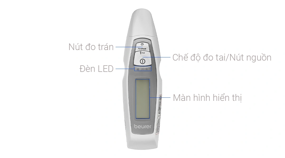 Nhiệt kế hồng ngoại đo trán, tai Beurer FT 65 - 2