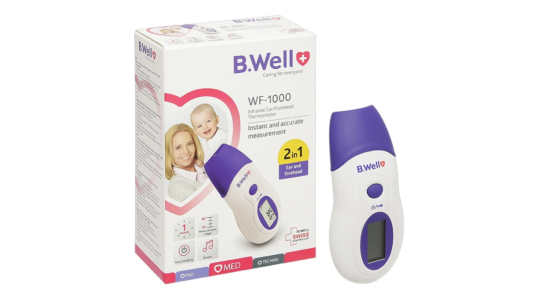 Nhiệt kế hồng ngoại đo trán, tai B.Well WF-1000 - 