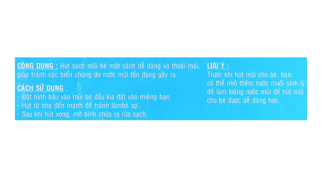 Dụng cụ hút mũi Sài Gòn cho bé hộp 1 cái - 5