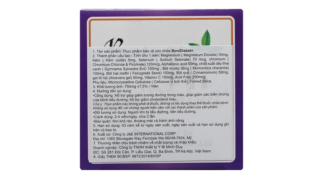 Boni Diabet lọ 60 viên - 4