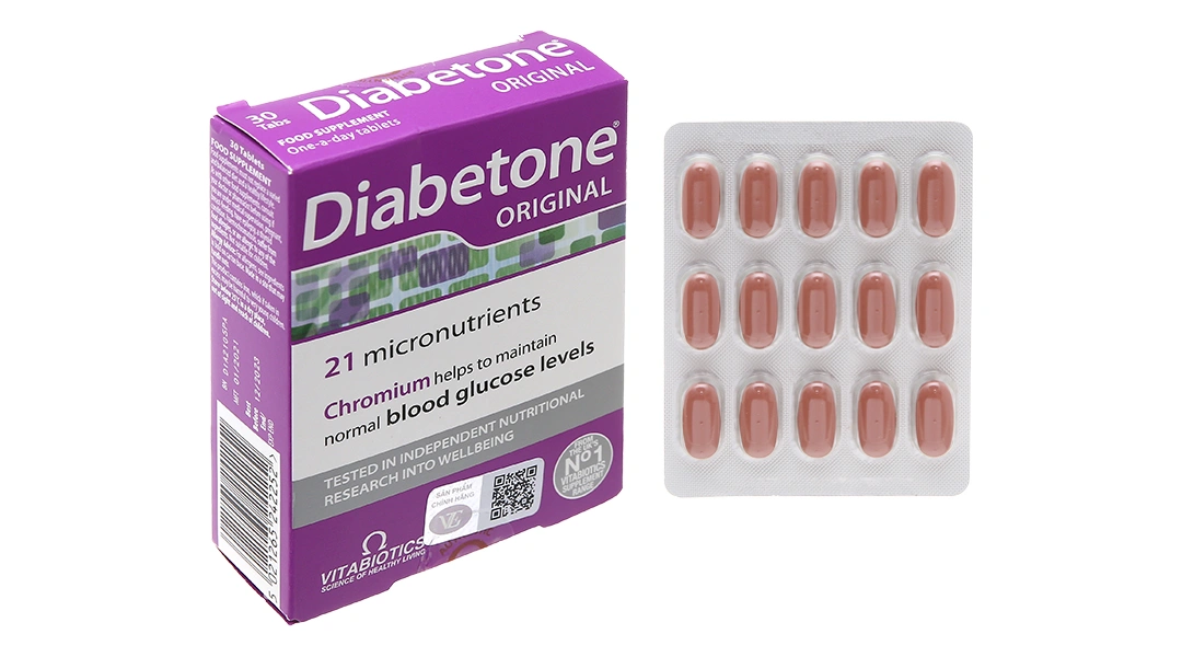 Vitabiotics Diabetone hộp 30 viên - 