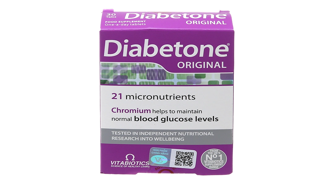 Vitabiotics Diabetone hộp 30 viên - 1