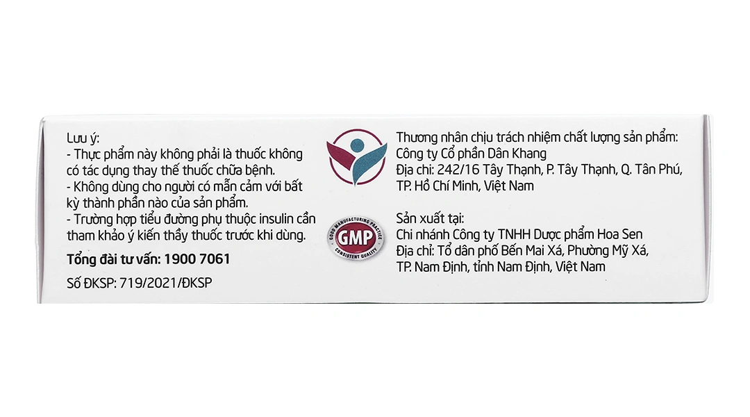 Dây Thìa Canh Dân Khang hỗ trợ làm giảm đường huyết hộp 30 viên - 2