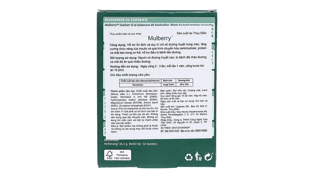 New Nordic Mulberry hộp 40 viên - 2