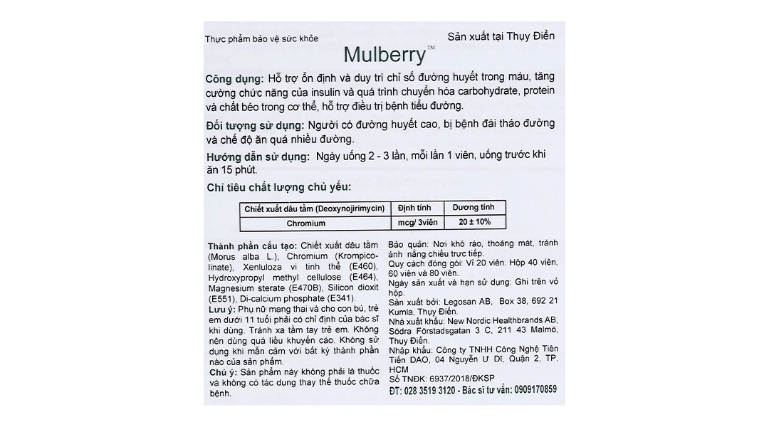 New Nordic Mulberry hộp 40 viên - 7