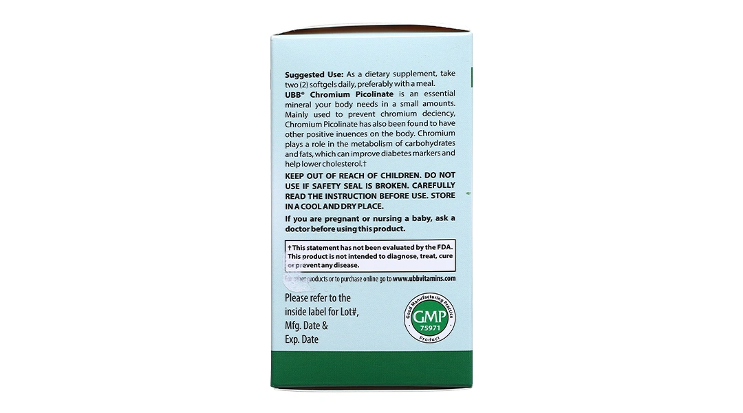 Ubb Chromium Picolinate lọ 60 viên - 2