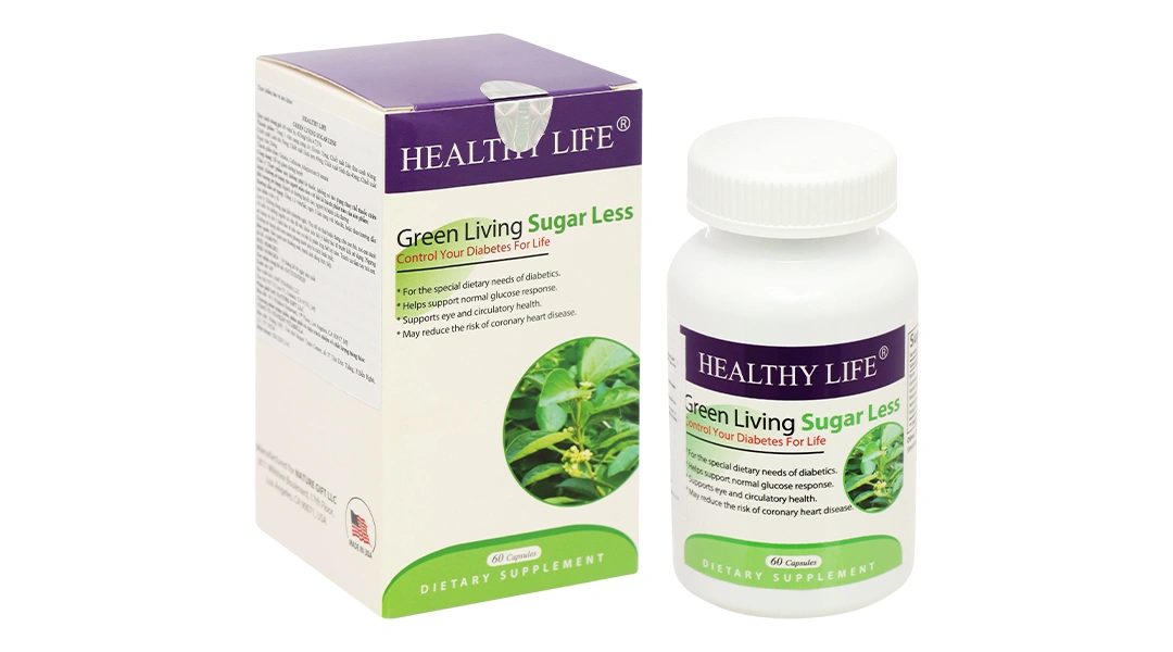Vitabella Green Living Sugarless lọ 60 viên - 