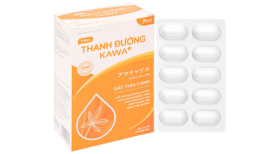 Thực phẩm bảo vệ sức khỏe Thanh Đường Kawa hộp 40 viên - 