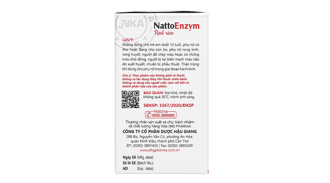 NattoEnzym Red Rice hỗ trợ giảm cholesterol, ngừa đột quỵ hộp 20 viên - 10