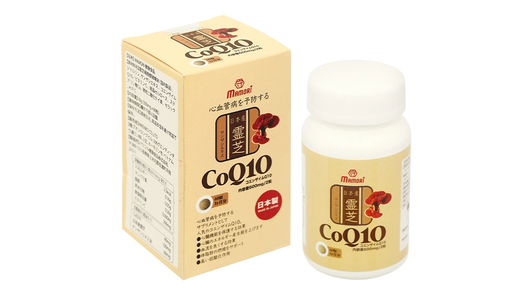 Mamori CoQ10 hỗ trợ chống oxy hoá, tốt cho tim mạch hộp 60 viên - 