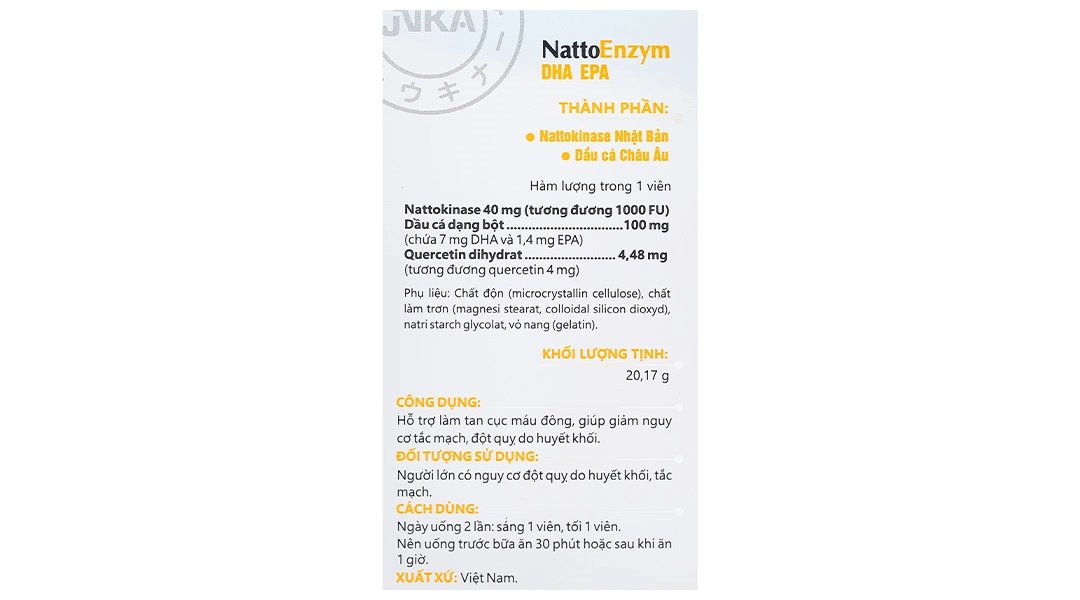 Nattoenzym DHA EPA lọ 60 viên - 5