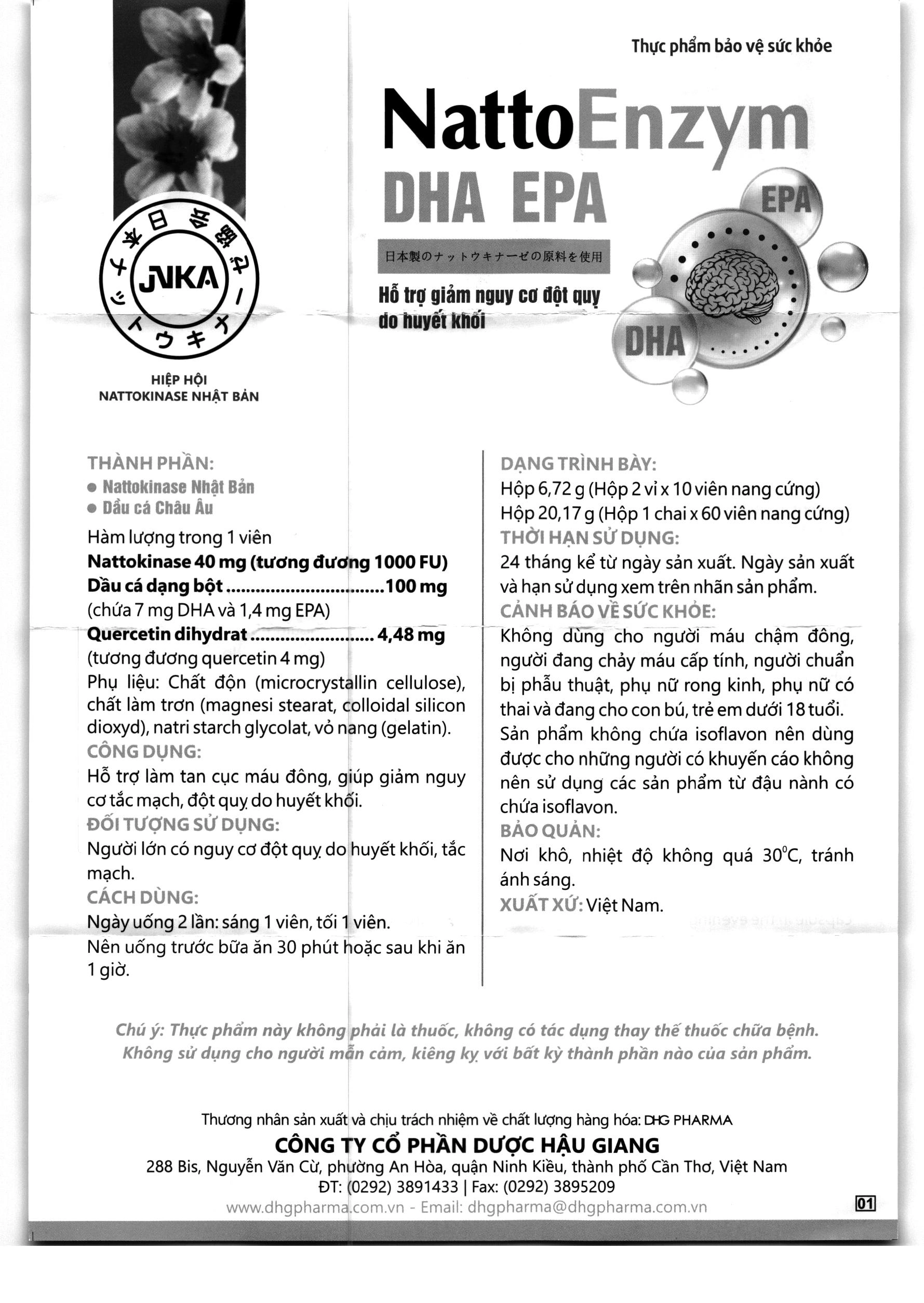 Nattoenzym DHA EPA lọ 60 viên - 7