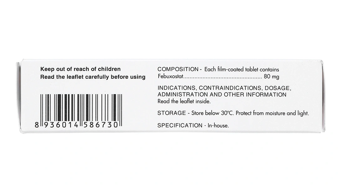 Friburine 80mg trị tăng acid uric huyết ở bệnh nhân bị gout mạn tính (3 vỉ x 10 viên) - 4