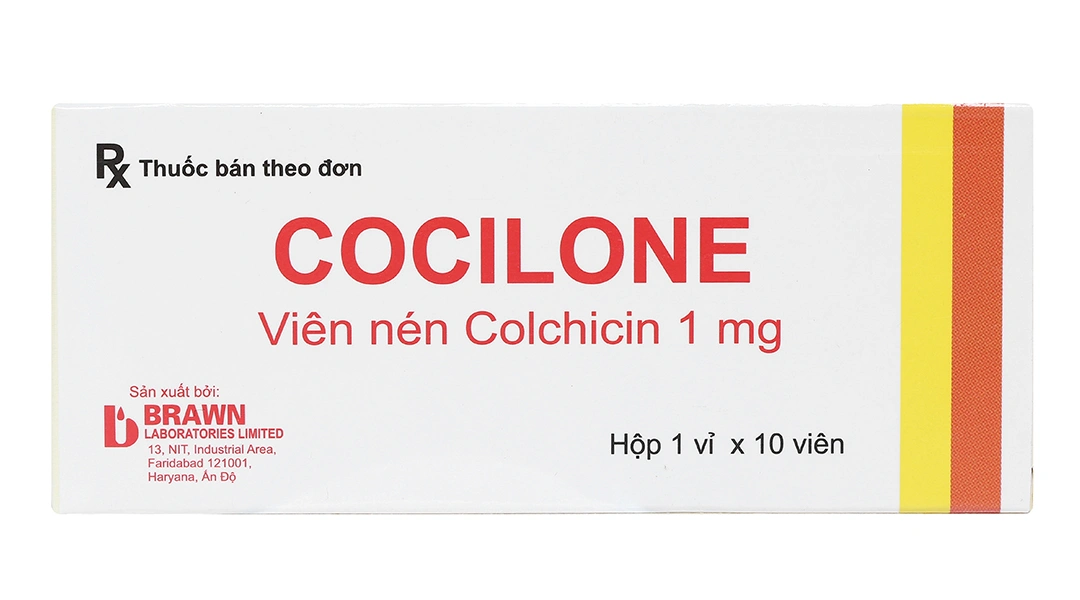 Cocilone 1mg phòng và trị gout cấp (1 vỉ x 10 viên) - 1