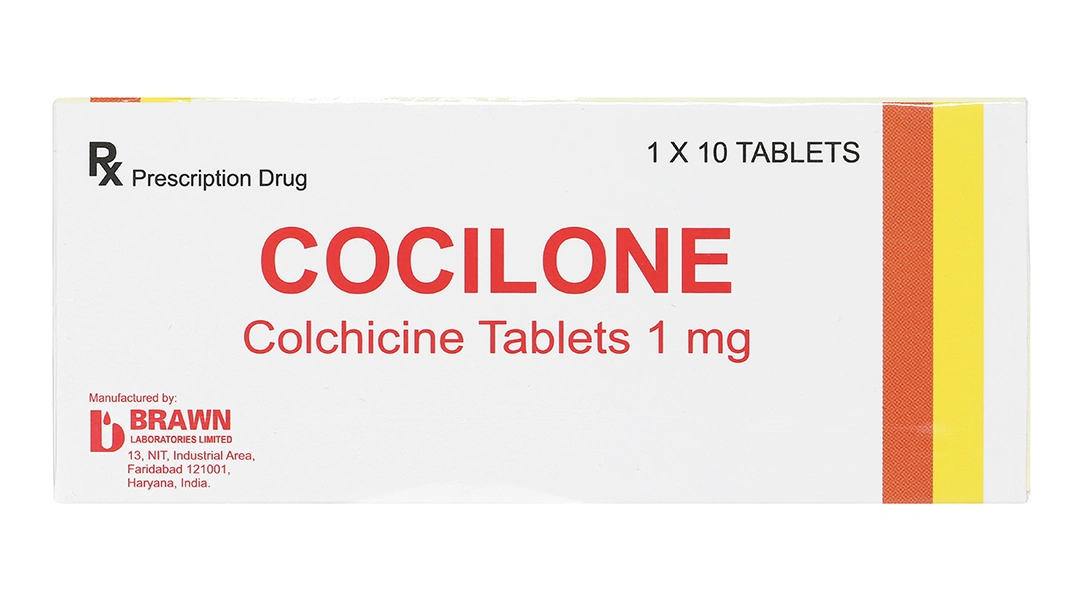 Cocilone 1mg phòng và trị gout cấp (1 vỉ x 10 viên) - 2