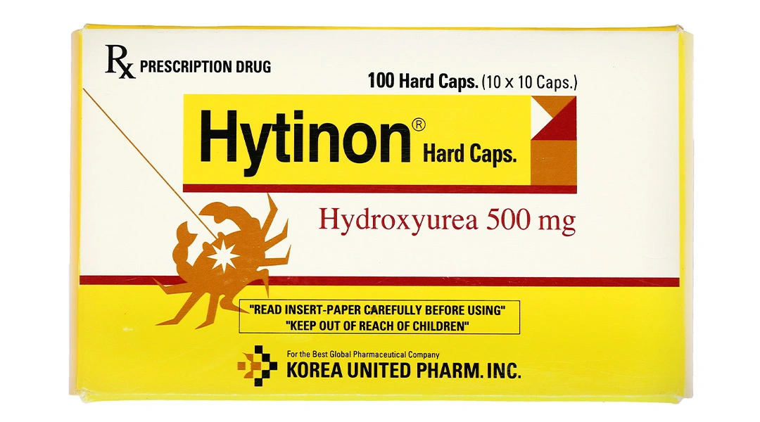 Hytinon 500mg chỉ định điều trị bạch cầu mạn tính dòng tủy (10 vỉ x 10 viên) - 1