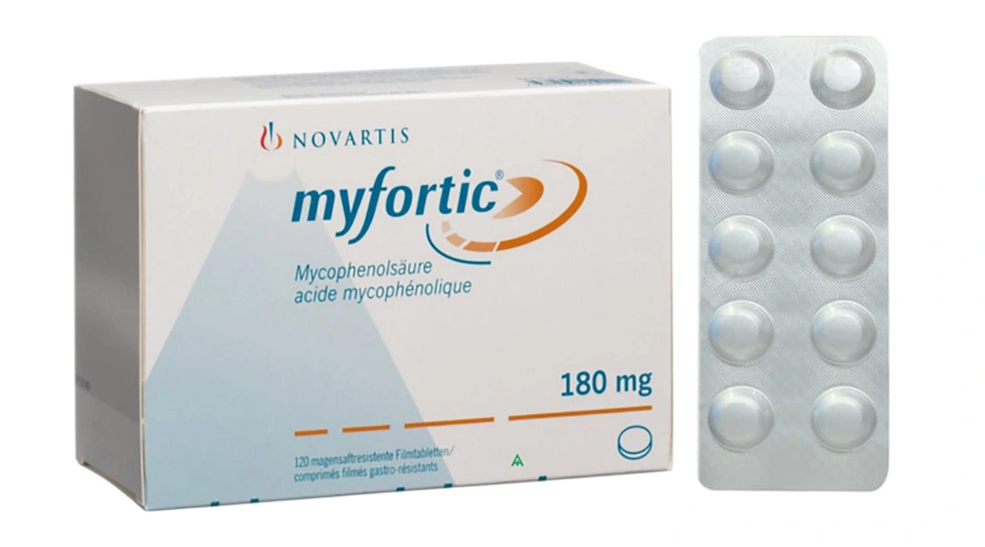 Myfortic 180mg dự phòng thải ghép trường hợp ghép thận dị gen (12 vỉ x 10 viên) - 