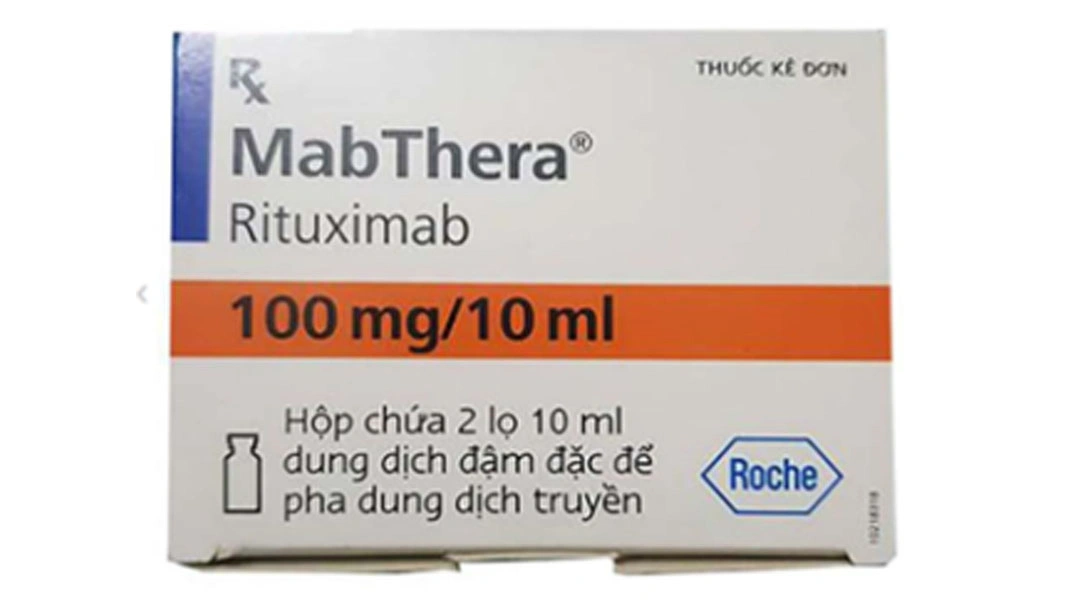 Dung dịch tiêm Mabthera 100mg/10ml điều trị u lympho, u hạt (2 chai x 10ml) - 