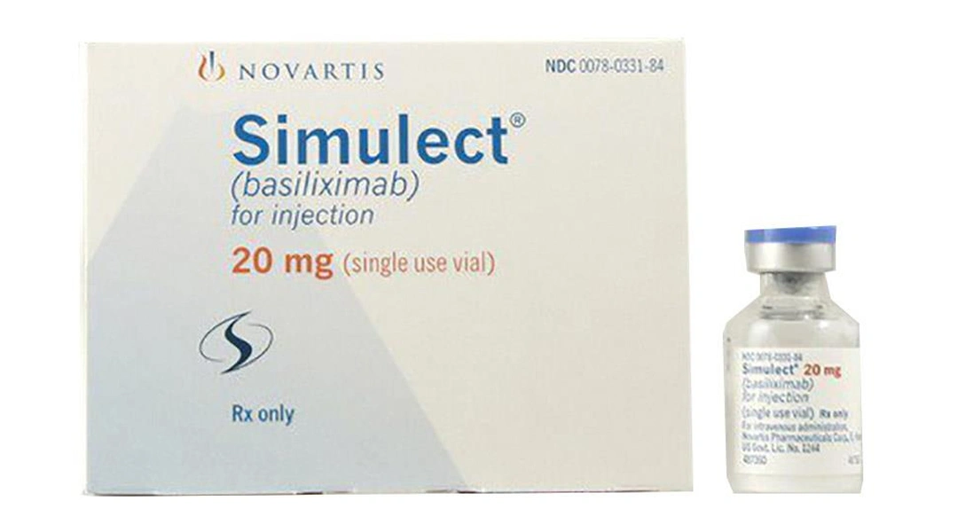 Bột pha tiêm Simulect 20mg điều trị dự phòng thải ghép trong cấy ghép thận (1 lọ + 1 ống 5ml) - 