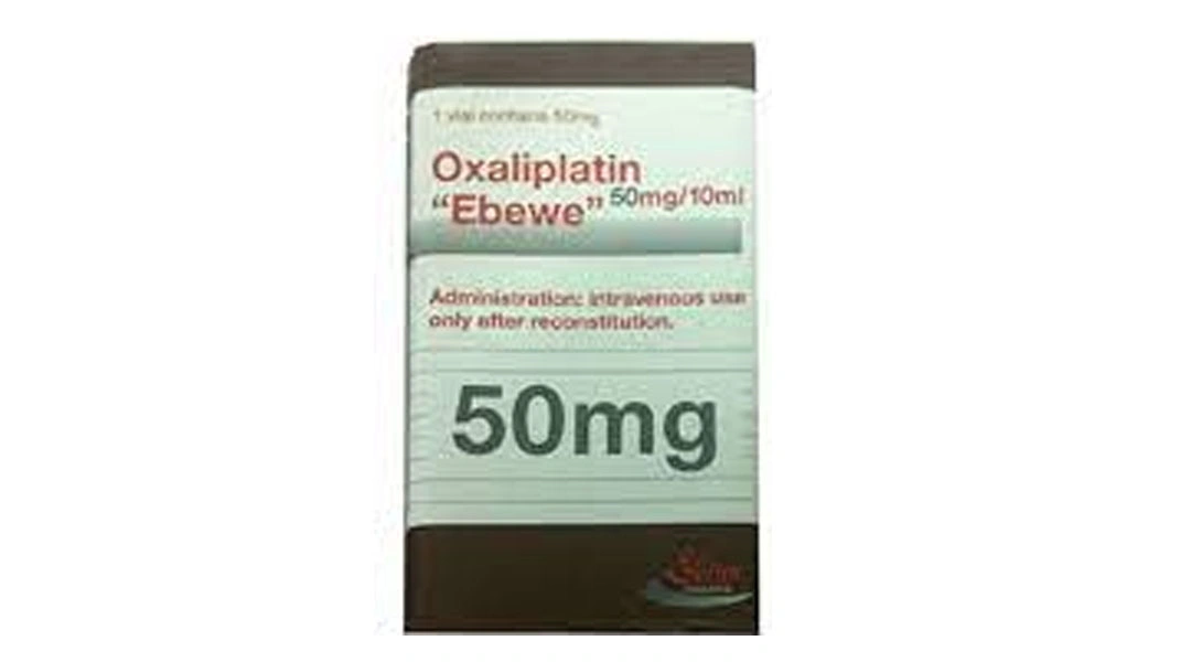 Bột pha tiêm Oxaliplatin Ebewe 50mg/10ml điều trị bổ trợ ung thư hộp 1 lọ 50mg - 