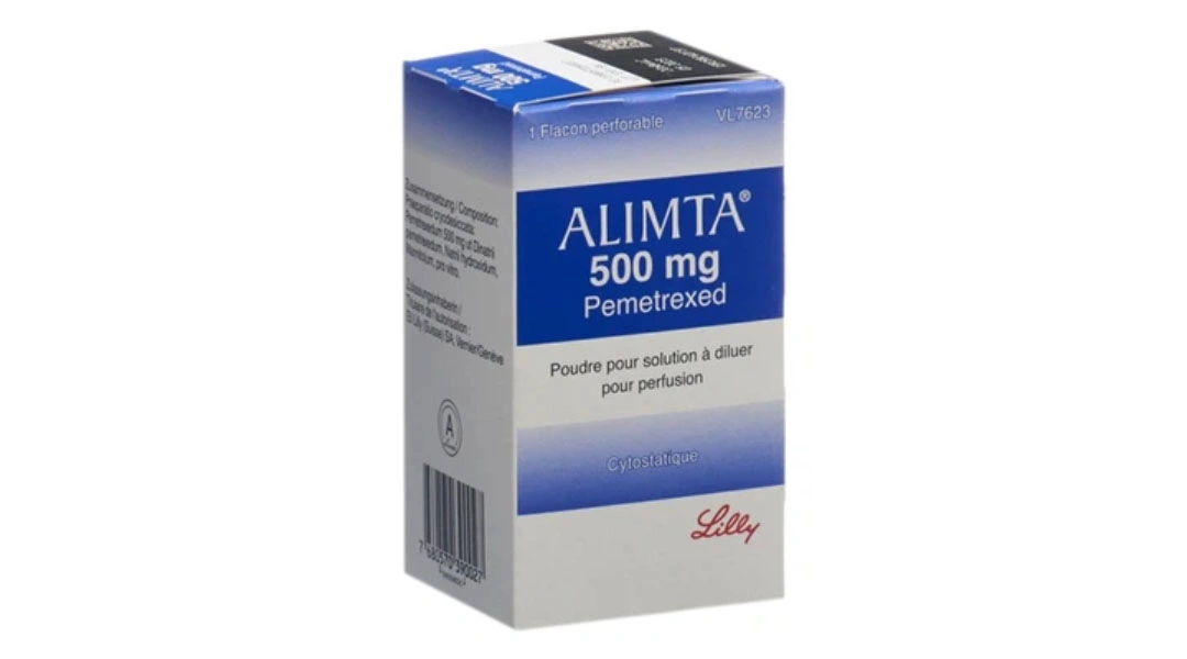 Bột pha tiêm Alimta 500mg điều trị u trung biểu mô màng phổi ác tính hộp 1 lọ 500mg - 