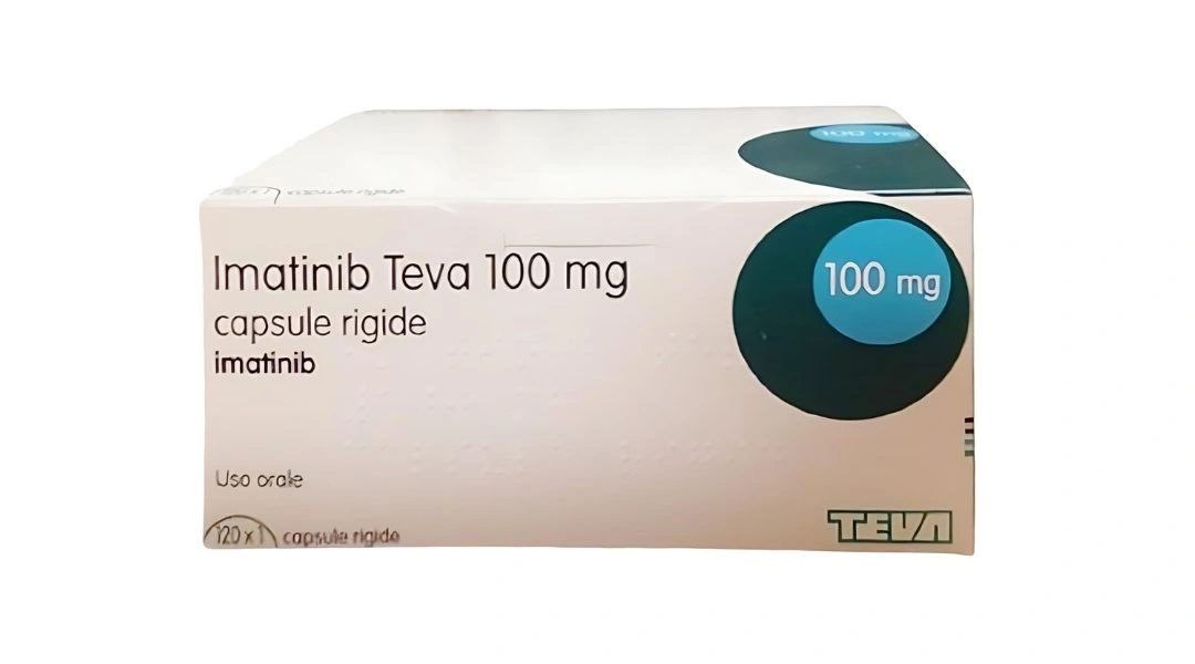 Imatinib Teva 100mg dùng trong điều trị ung thư bạch cầu tuỷ mạn (12 vỉ x 10 viên) - 