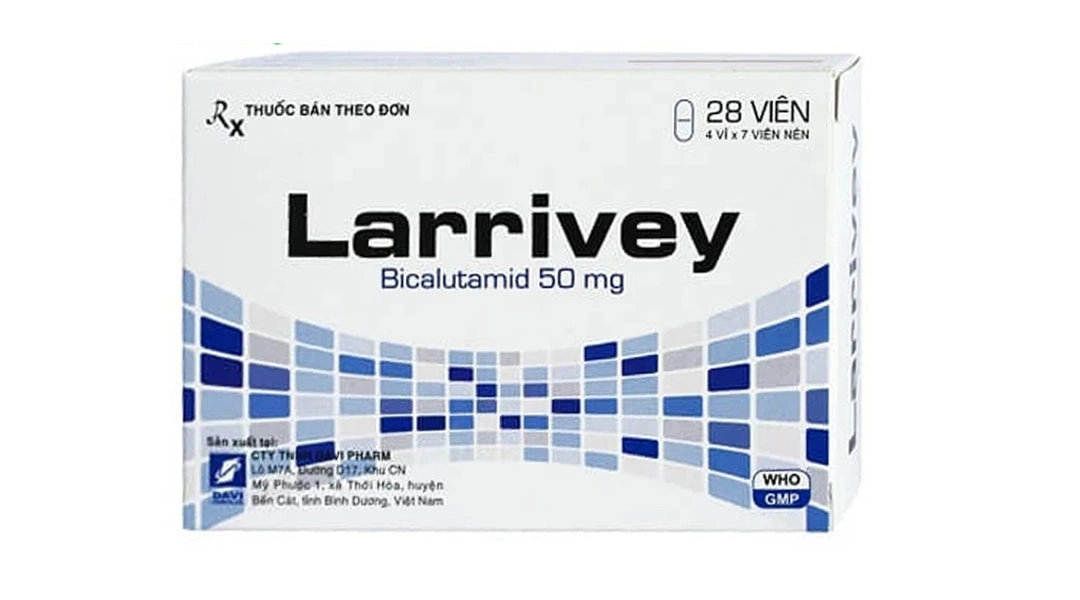 Larrivey 50mg điều trị ung thư tiền liệt tuyến (4 vỉ x 7 viên) - 