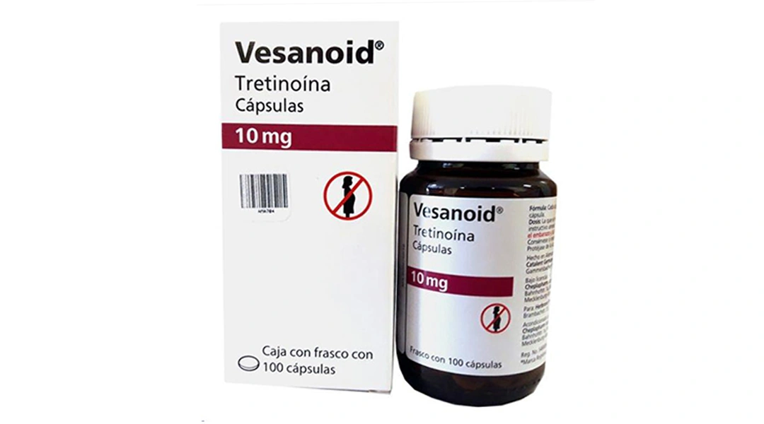 Vesanoid 10mg điều trị bệnh bạch cầu cấp thể tiền tủy bào lọ 100 viên - 