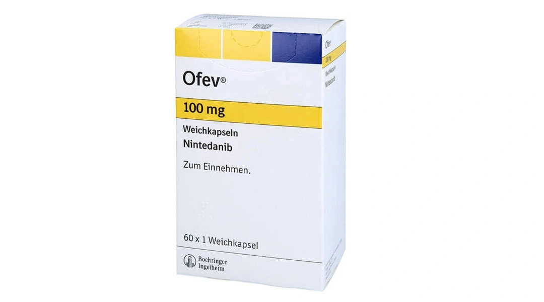 Ofev 100mg điều trị ung thư phổi không tế bào nhỏ (6 vỉ x 10 viên) - 1