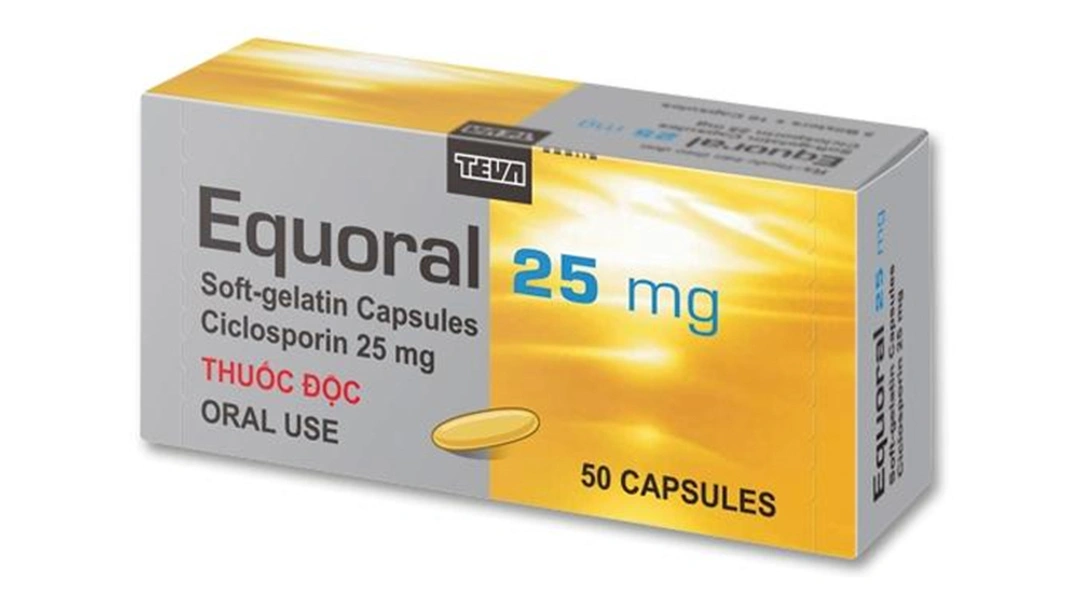 Equoral 25 mg dự phòng thải ghép sau ghép tạng (5 vỉ x 10 viên) - 