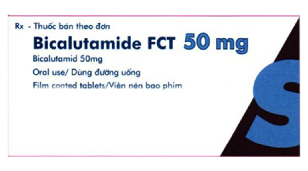 Bicalutamide FCT 50 mg phối hợp điều trị ung thư tiền liệt tuyến (4 vỉ x 7 viên) - 