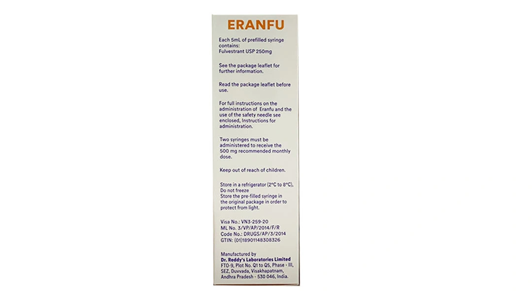 Thuốc tiêm Eranfu 250mg/5ml điều trị ung thư vú ở phụ nữ sau mãn kinh (2 bơm tiêm x 5ml) - 2
