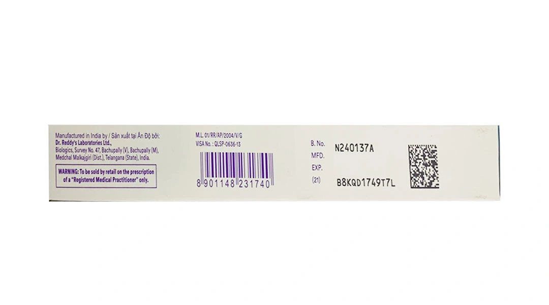 Dung dịch tiêm Peg-Grafeel 6mg/0.6ml điều trị hỗ trợ sau hóa xạ trị hộp 1 bơm tiêm 0.6ml - 2