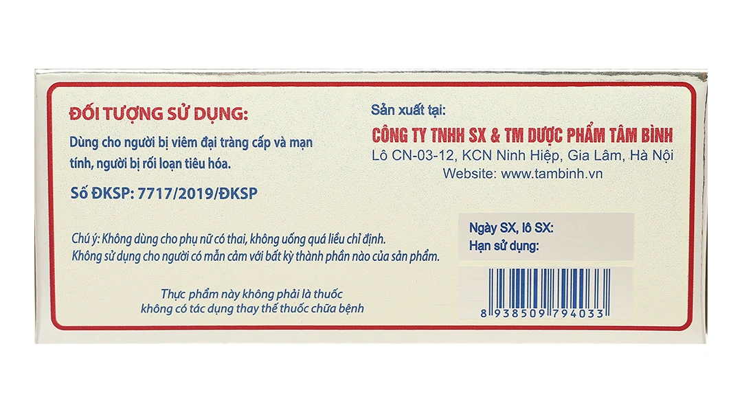 Đại Tràng Tâm Bình hỗ trợ giảm các triệu chứng viêm đại tràng hộp 60 viên - 4