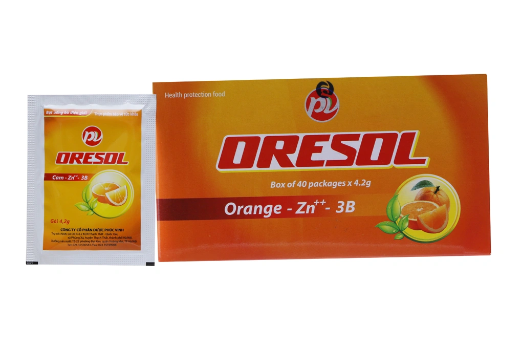 Oresol Cam PV hộp 40 gói x 4,2g - 1