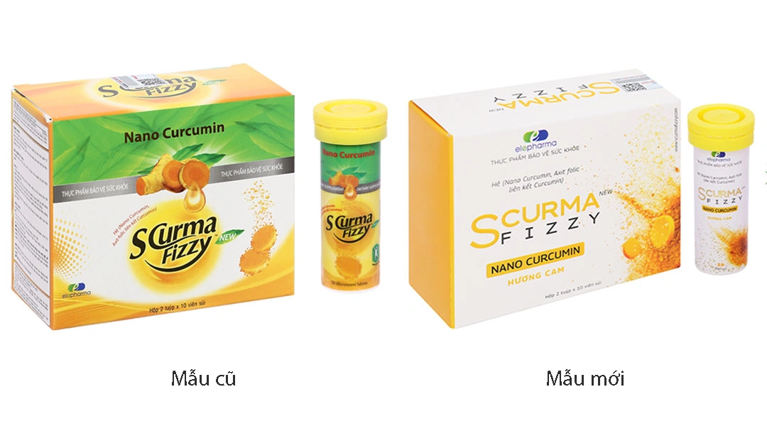 Scurma Fizzy giảm triệu chứng trào ngược dạ dày, thực quản hộp 2 tuýp x 10 viên - 