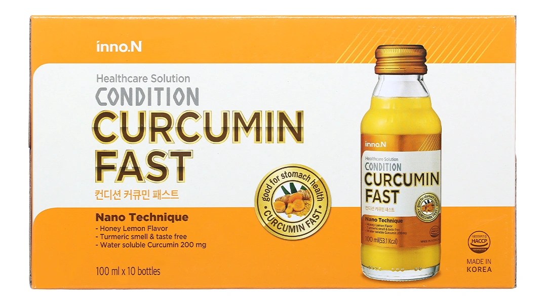 Condition Curcumin Fast hỗ trợ bảo vệ niêm mạc dạ dày hộp 10 chai x 100ml - 1